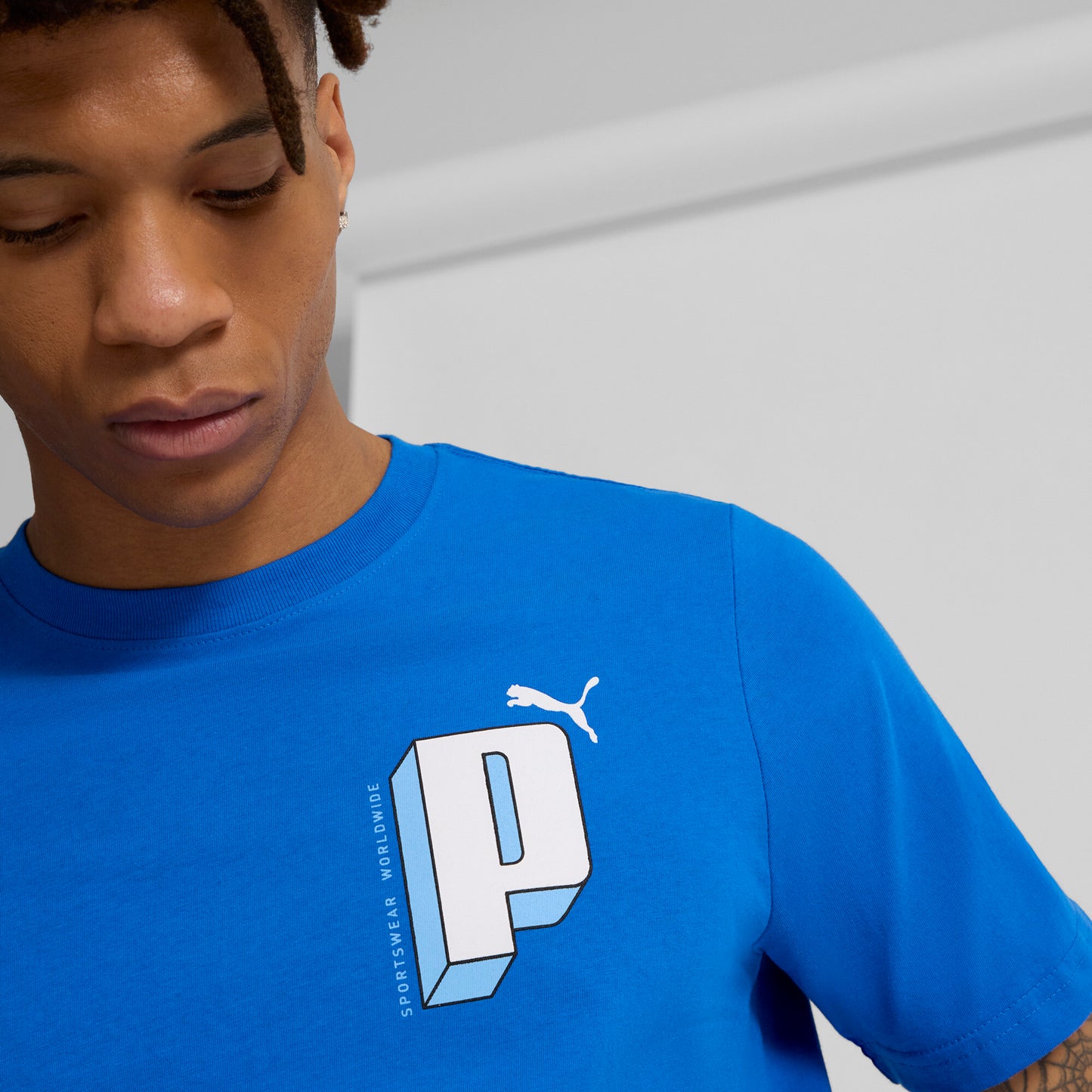 PUMA Men's GRAPHICS Letter Tee