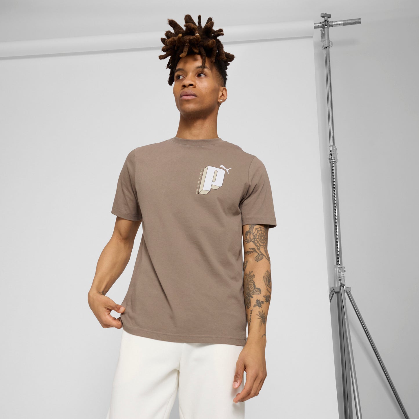 PUMA Men's GRAPHICS Letter Tee