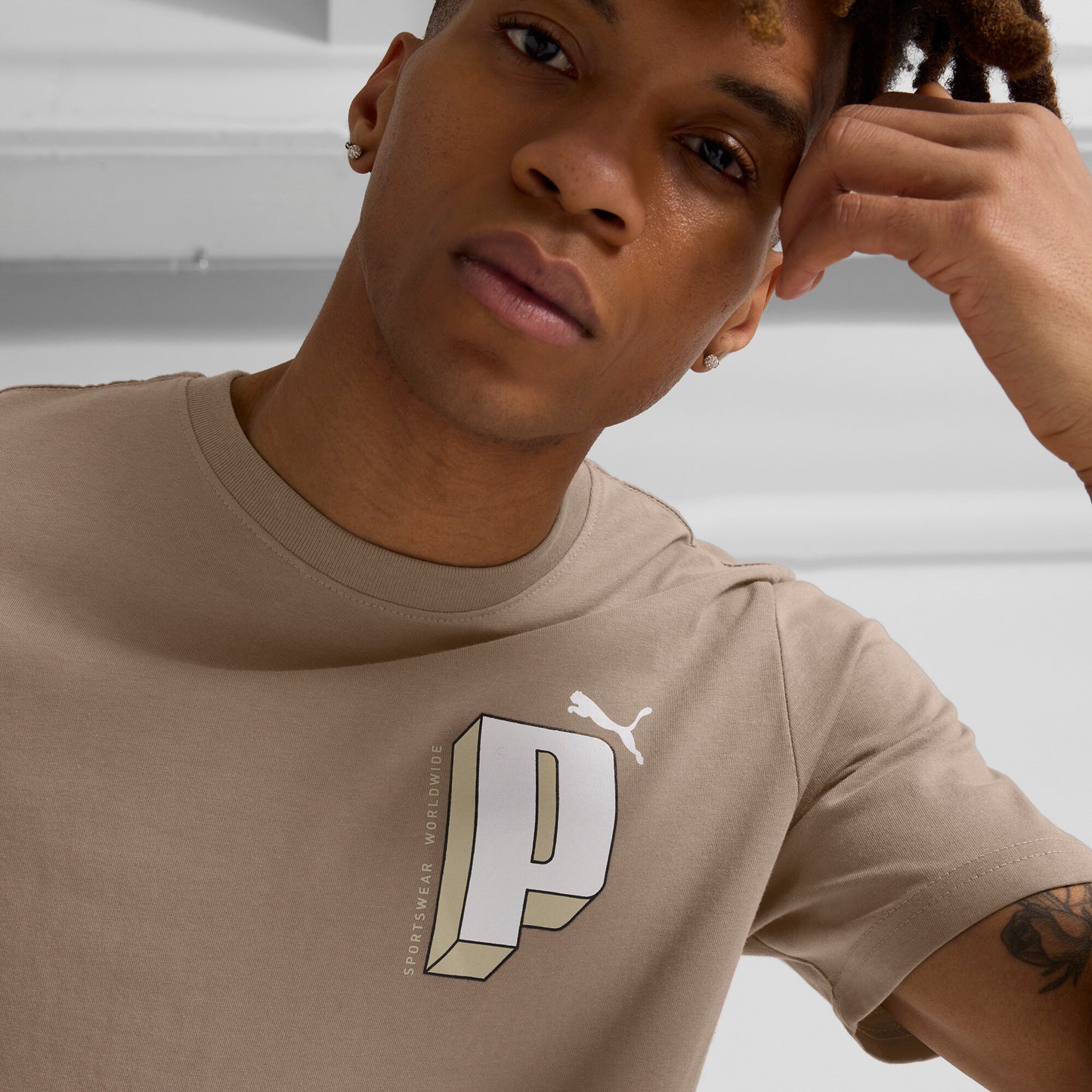 PUMA Men's GRAPHICS Letter Tee